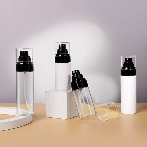 Lotion Pump Bottle 60ml 80ml 100ml White Clear PET Plastic Cosmetic Container Packaging