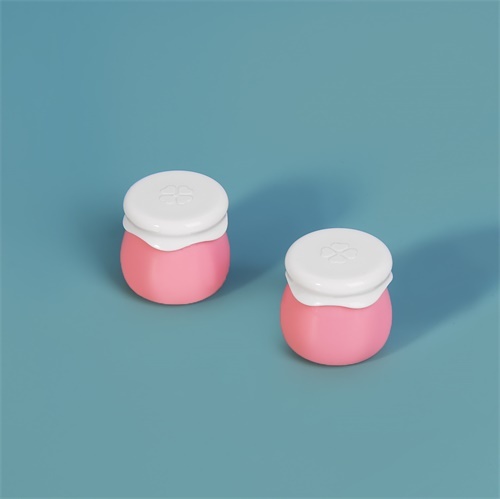 STOCK 10ml Acrylic Cute Pink Cream Jar Honey Pot Shaped Small Jar