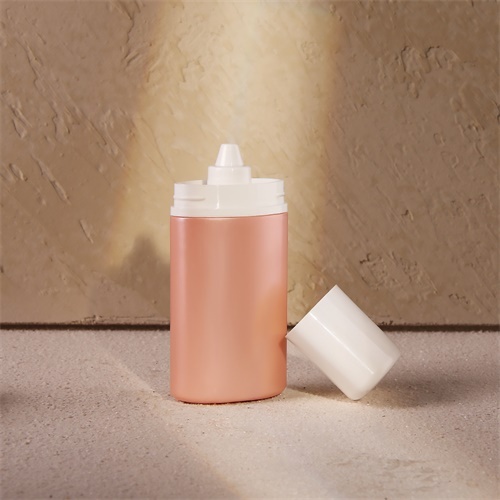 50ml HDPE Sunscreen Bottle Pearlized Pink Orange Squeezable Soft Foundation Point Mouth Bottles