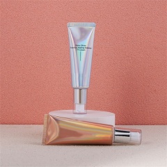 New Design 3D Holographic Printing ABL Vacuum Pumping tube 40ml for Hand Serum Face Cleaner cosmetic packaging