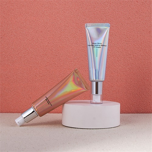 New Design 3D Holographic Printing ABL Vacuum Pumping tube 40ml for Hand Serum Face Cleaner cosmetic packaging
