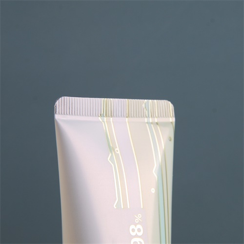 50ml Body Lotion Hand Cream Cosmetic Tube With Gold Square Step Screw Cap Round Angle Ending