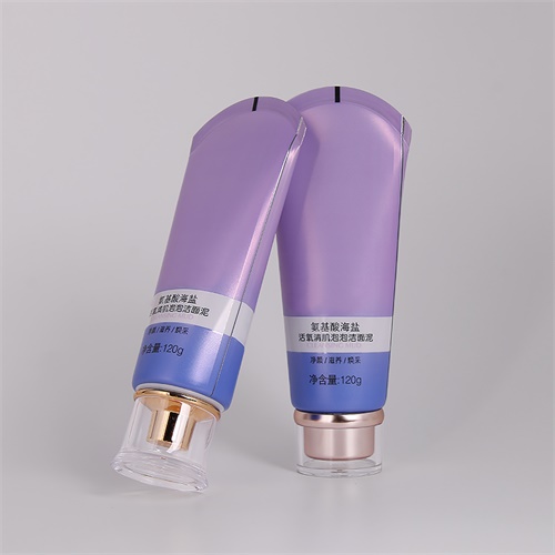 120ml Aluminum Material Hand Cream Tube with Acrylic Cap Custom Face Wash Cosmetic Packaging Tube