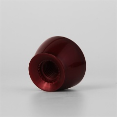 New Arrival Aluminium Barrier Laminated Face Wash Tube 100ml Wine Red Color Gold Printed