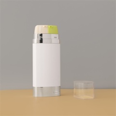 30ml 60ml Dual Chamber Airless Pump Tube Bottle Lotion for Serum Lotion Cream Cosmetic Packaging 15ml*2 30ml*2