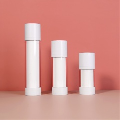 White Round 15ml 30ml 50ml Airless Pump Bottle Cosmetics Packaging Airless Bottles