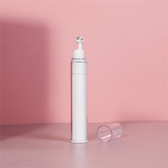 Airless Bottle With Roll On Double Wall Eye Cream Roller Bottle 15ml Cosmetic Packaging