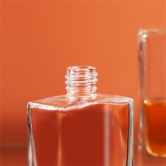 Fine Mist Perfume Glass Spray Bottle Clear Square Bottle 30ml 50ml 100ml