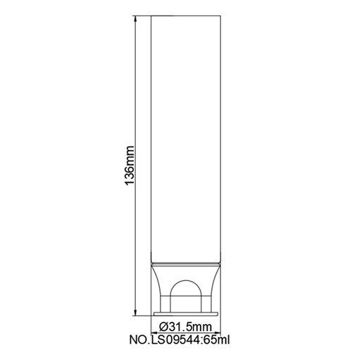 65ml 2oz Laminated Toothpaste Tube Unsealed End with Flip Cap Soft Tube Packaging