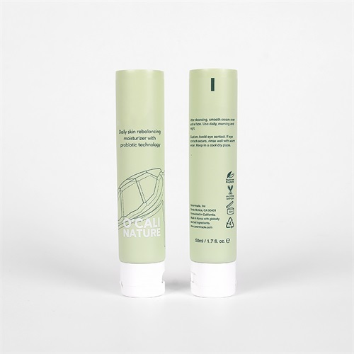 Sugarcane Soft Squeeze 50ml Cream Tube with Flip Cap Light Green Color Cosmetic Matt Finish