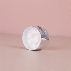 Silver 100ml Diameter Refillable Plastic Squeeze Cream Tubes with Silver Flip top