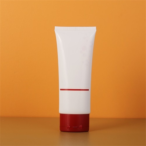 100ml White Oval PE Hand Cream Tube Packaging With Flip Cap 16mm