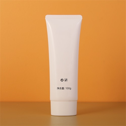 100ml White Oval PE Hand Cream Tube Packaging With Flip Cap 16mm