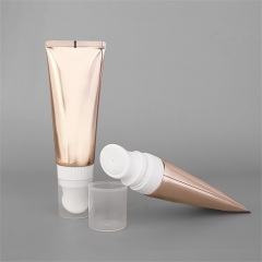 Wholesale Squeeze ABL Cosmetic Aluminum Tubes With Massage Head Container For Skincare Packaging 100ml