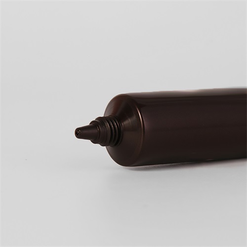 Empty Eco friendly Long Nozzle Eye Cream Tube Cosmetic 35ml Curving Seal Plastic Frosted Packaging
