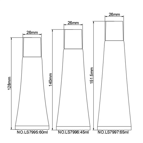 60ml Body Lotion Tubes Sample Cleaner Custom Squeeze Empty Cosmetic Containers Packaging Tube