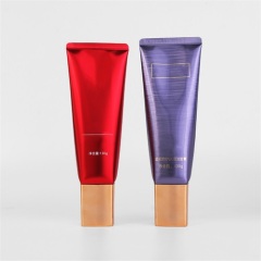 New Design 50ml 130ml ABL Squeeze Lotion Tube With Unique Square Lid Nozzle Tip For Eye Cream