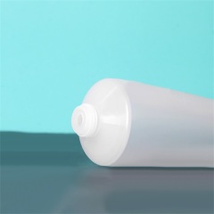 100ml Frosted Matte Finish White Translucent PE Plastic Tube With Unique Cap
