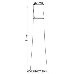 D22mm 30ml Rose Gold Aluminum Lminated Plastic Metal Squeeze Tubes Pack with Screw Cao for Cosmetics Cream Lotion