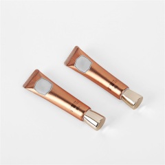 D22mm 30ml Rose Gold Aluminum Lminated Plastic Metal Squeeze Tubes Pack with Screw Cao for Cosmetics Cream Lotion