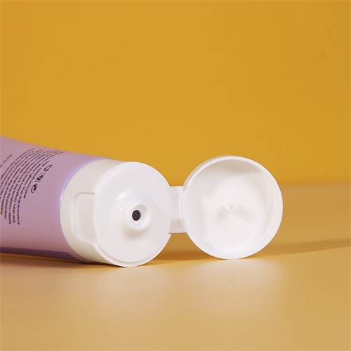 Double Color Purple 30ml Squeezable Cosmetic Lotion Tube Packaging with Flip Cap OEM