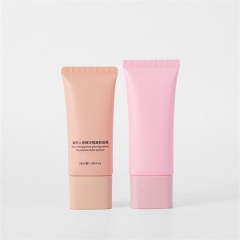 30ml 40ml Flat Natural Sunscreen Tube with Screw Lid BB Cream Oval Nozzle Squeezable Tube Cosmetic Packaging