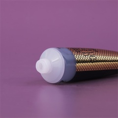 1oz Hot Stamping Double Color Gold Lotion Sample Tube For cosmetic D25mm