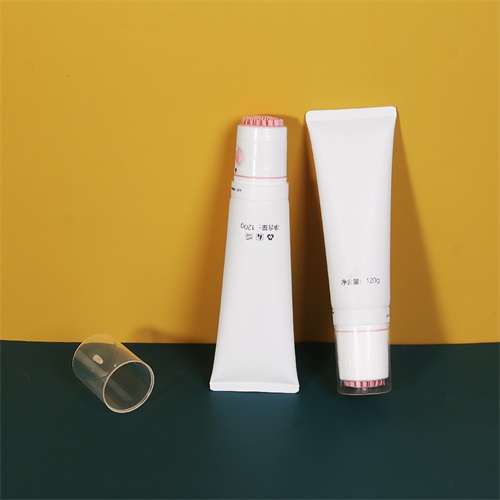 120ml LDPE Acid Face Cleanser Cosmetic Empty Tube With Electric Vibrating Brush Applicator Cutom Tubes