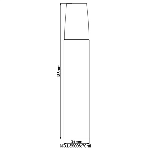 Aluminum Laminated Flat Oval Tube Foundation Hologram Stamping Printed 70ml off-on with Brush