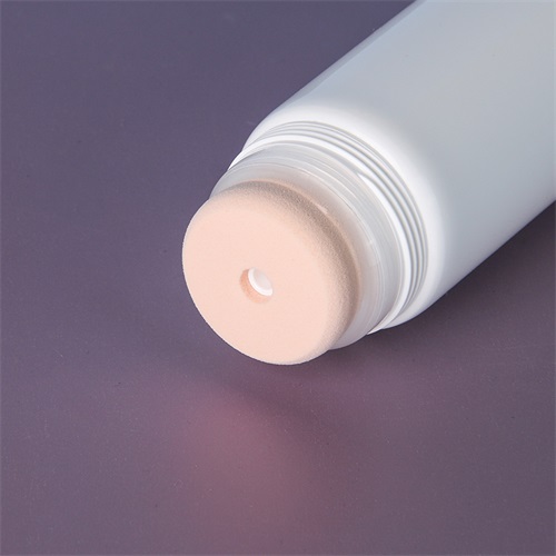 200ml White Skincare Tube Container D50mm With Puff Cosmetic Packaging 195mm