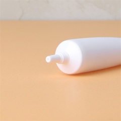Custom 15ml Long Nozzle Tip White Tube Cosmetic Container D19mm With Golden Cap For Eye Cream Free Sample