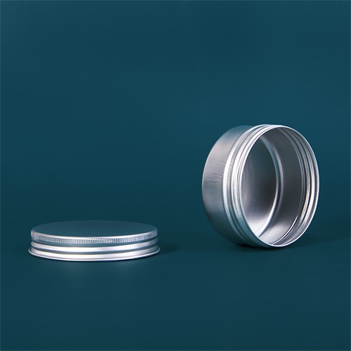 Screw Lid Silver 50g Cosmetic Eye Cream Aluminum Jar Packaging Metal Tin Box Round Container For Lip Balm