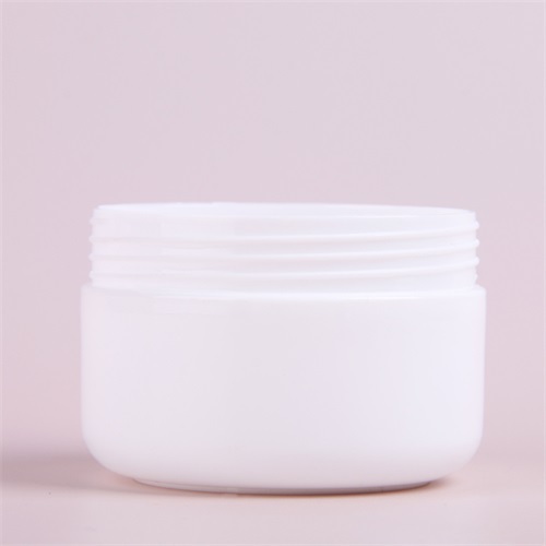 100g 200g White Round Shape Wide Mouth Cream Jar PP Canisters With Gasket for Cosmetic