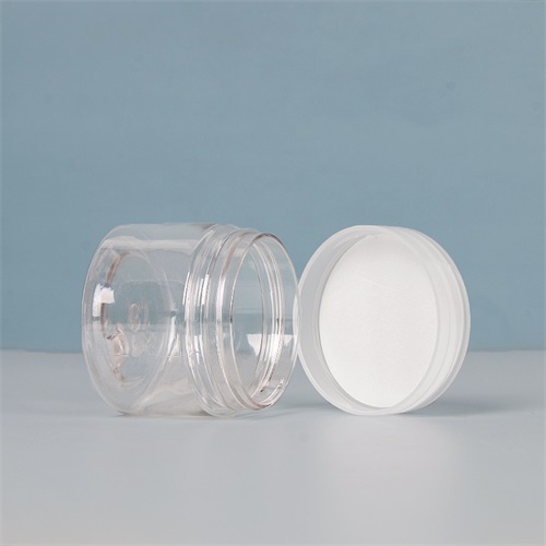 50ml Plastic Pot Jars Round Clear Leak Proof Plastic Cosmetic Container Jars with White Lids for Travel Storage Make Up