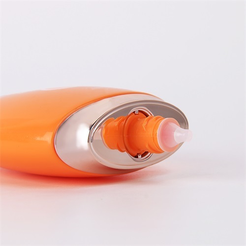 75ml Oval Shape HDPE Sunscreen Sun Cream Tottle Sunblock Bottle Cosmetic Packaging