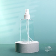 200ml Wholesale Square Shape Plastic Spray Bottle Moisturizing Container Available Customized