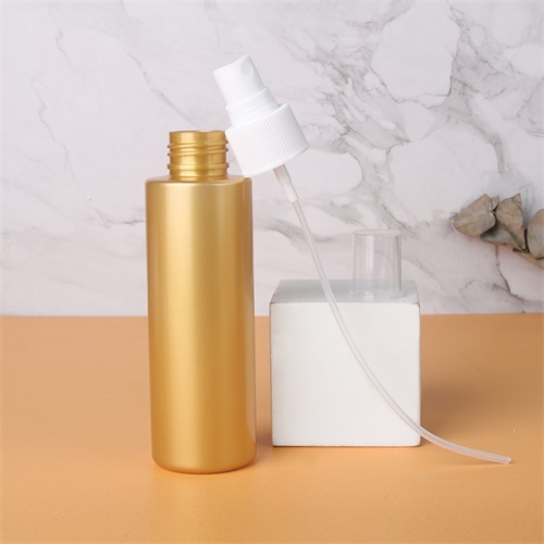 4 Ounce Round Bottles PET Plastic Empty Refillable BPA-Free with White Fine Mist Pump Spray Caps