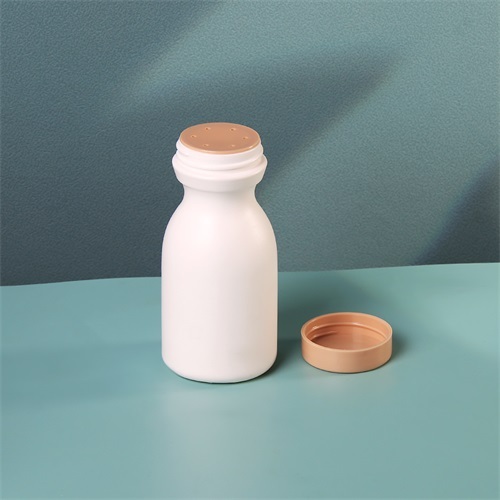 Hot Sale White 50g HDPE Baby Powder Bottles With Sifter Protein Powder Shaker Packaging