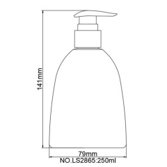 Private Label Clear 250ml 8oz PET Plastic Pump Bottle Hand Lotion Sanitizer Bottle