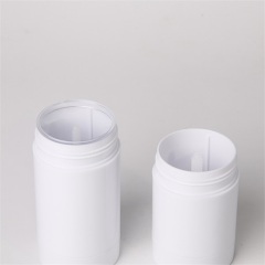 Plastic Deodorant Containers 50ml Empty White Cylinder Refillable Deodorant Tube Bottles Stick Container for Lip balm Lipstick