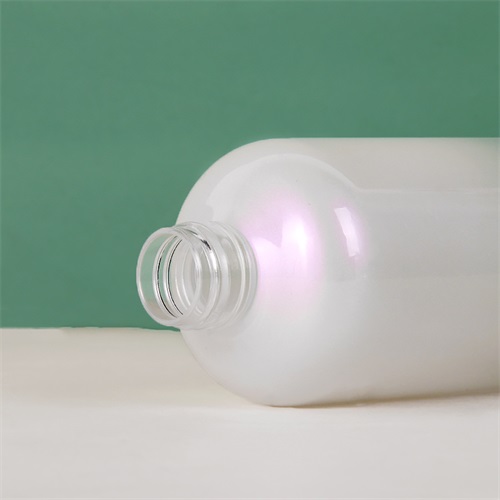 300ml Holographic Translucent PET Plastic Lotion Pump Bottle Cosmetic Packaging 10oz
