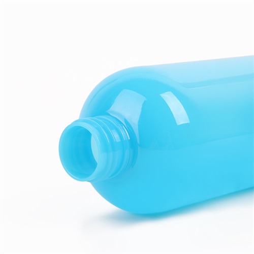 Custom Printing Boston Round Plastic Bottle 250ml Blue PET Bottle Packaging