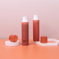 New Design Eco-friendly 120ml Replaceable Inner Bottle PET PP Pump Bottles Cosmetic Skincare Packaging