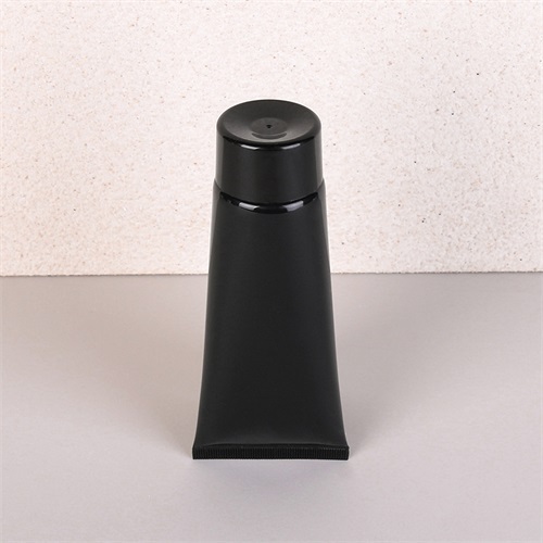Stock 100ml Shiny Black Cream Cosmetic Tube With Screw Lid Body Lotion Packaging