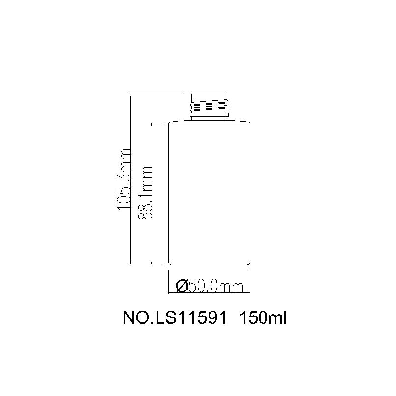 Wholesale Lotion Bottle 150ml Cylinder shape Empty Clear PET Plastic Skincare Packaging With Pump Sprayer