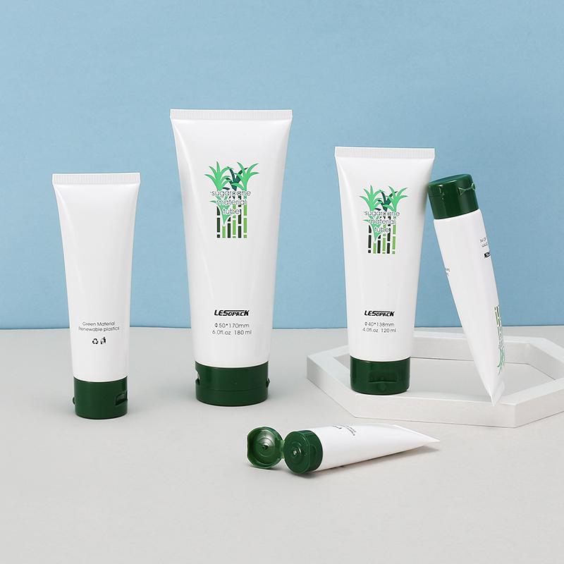 LESOPACK Eco-Friendly Sugarcane Body Lotion Tubes - Recyclable & Soft Cosmetic Packaging