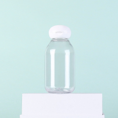 3.3oz 100ml Cute Baby Lotion Cream Shampoo PET Flip Cap Plastic Bottle