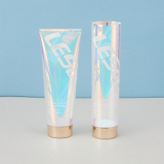 Wholesale Cosmetic Cream Tube Holographic Clear Hoses for Hand Cream Face Cleaner Lotion