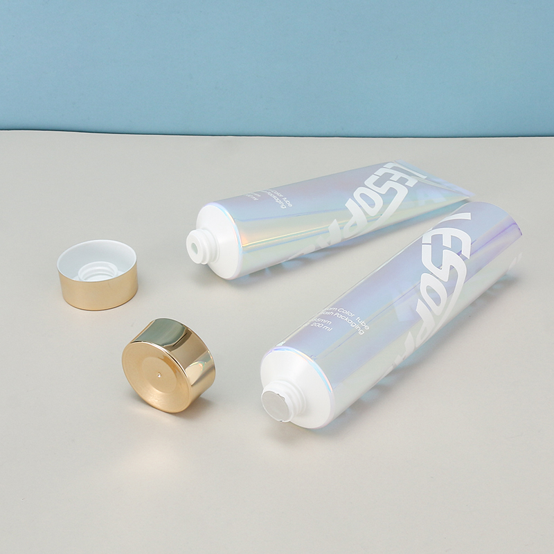 Wholesale Cosmetic Cream Tube Holographic Clear Hoses for Hand Cream Face Cleaner Lotion