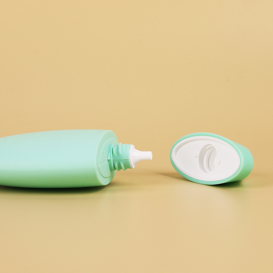 HDPE Refillable Hand Cream Bottle Egg Shape Sunscreen Bottle Empty Cosmetic Packaging 60ml 2 oz